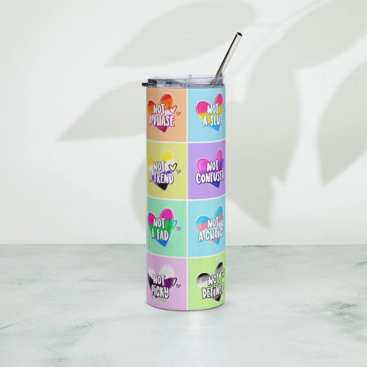 Hearts Full Of Pride Stainless Steel Tumbler