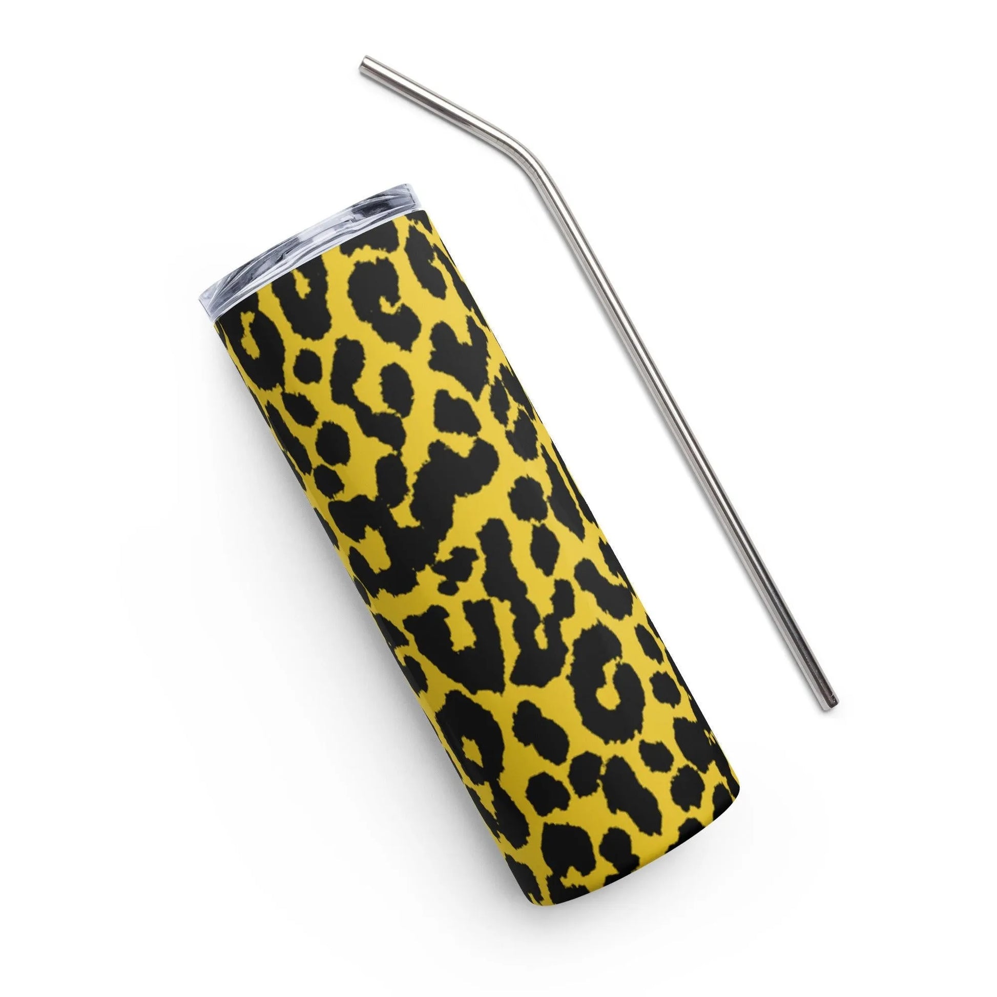 Leopard Print Vintage Retro Stainless Steel Eco Friendly Sustainable Tumbler by Rebel Girl Rampage