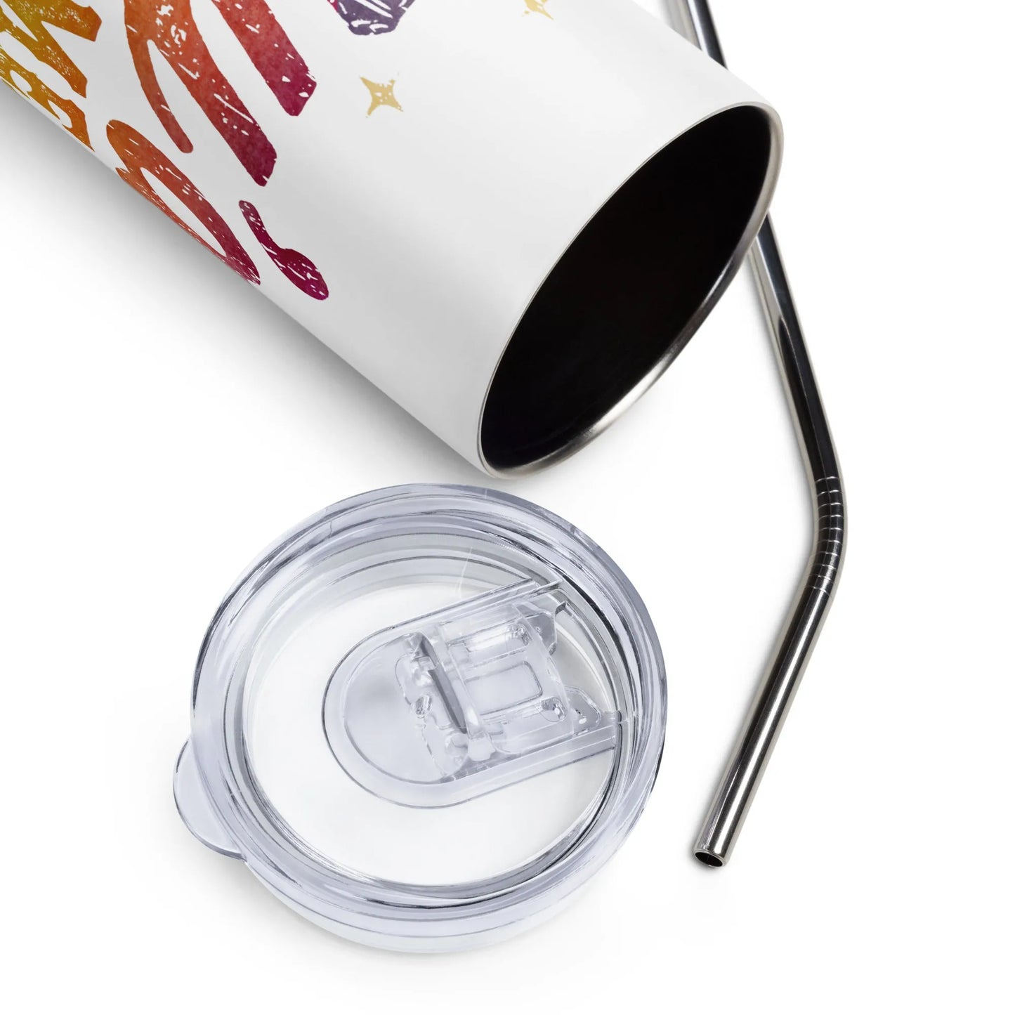 Y’all Means All Rainbow Boots Stainless Steel Tumbler