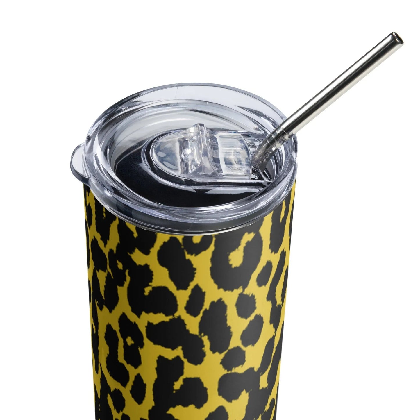 Leopard Print Vintage Retro Stainless Steel Eco Friendly Sustainable Tumbler by Rebel Girl Rampage