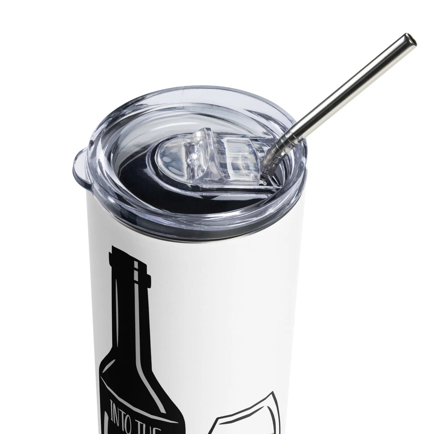 Into The Wine Not The Label LGBTQ eco friendly stainless steel reusable tumbler Schitts Creek Pride Rebel Girl Rampage