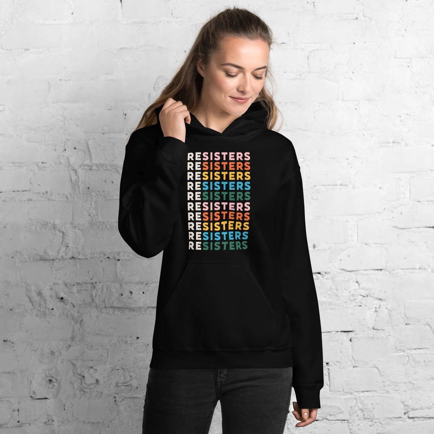 reSISTERS Unisex Hoodie, Sisterhood, Rebel Girl Rampage