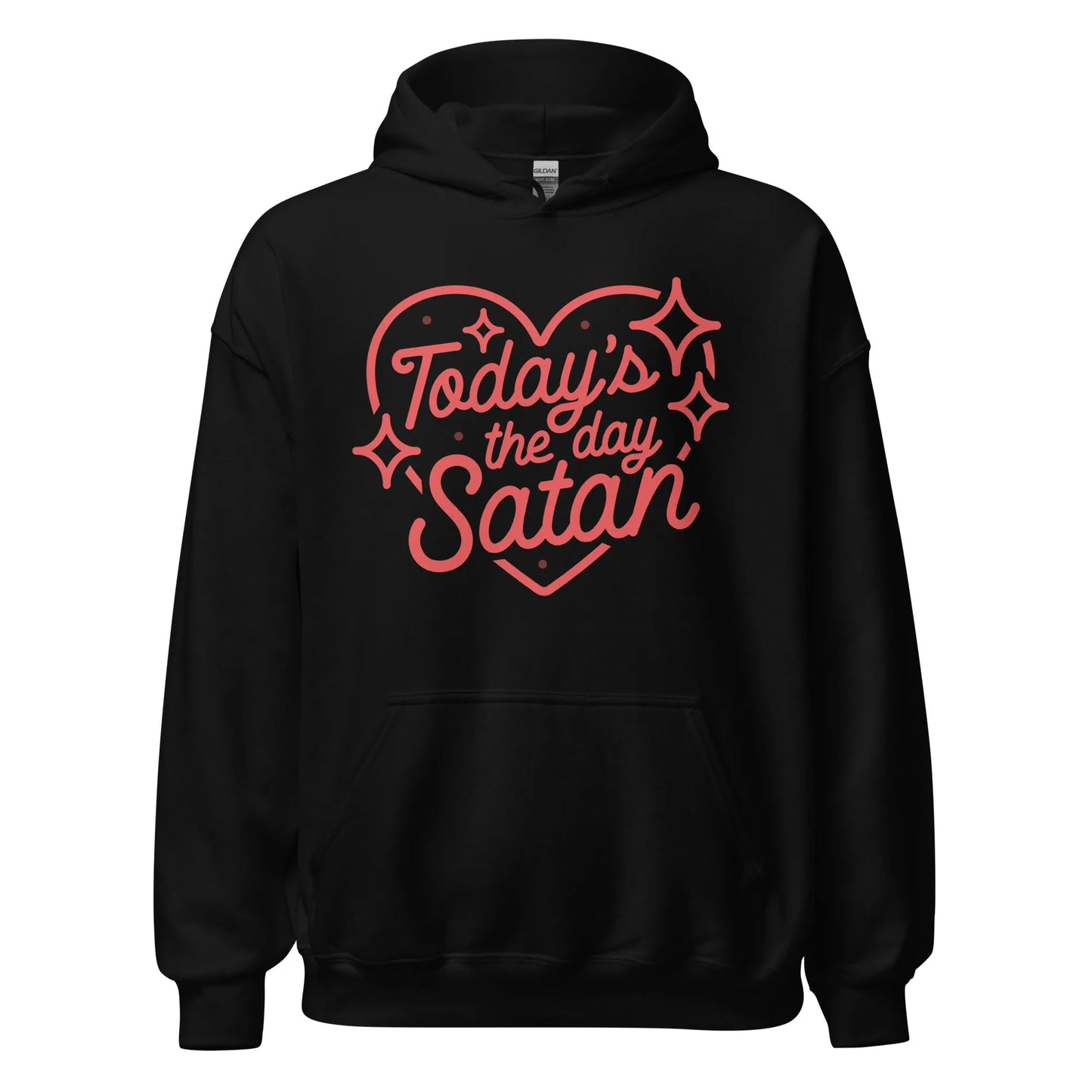 Today is the Day Satan unisex hoodie, Hearts and Demons, Witchy clothing, Rebel Girl Rampage