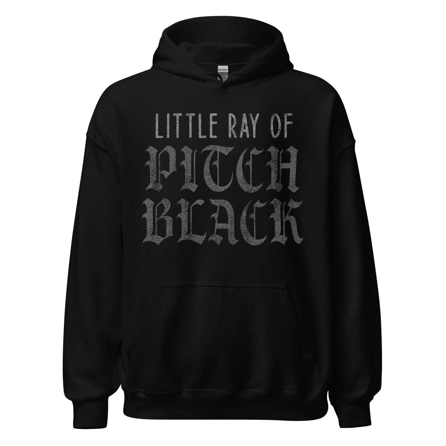 Little Ray of Pitch Black Unisex Hoodie, Halloween gothic, Fall, Rebel Girl Rampage