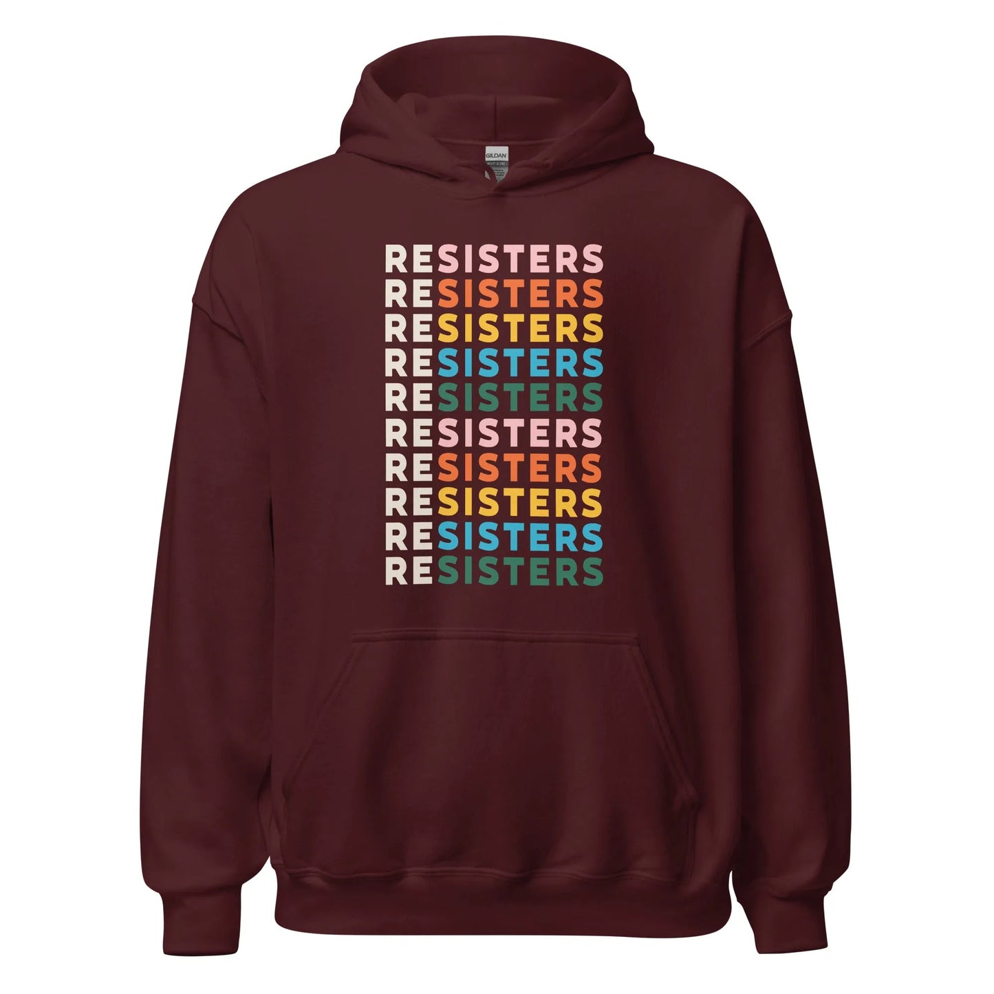 reSISTERS Unisex Hoodie, Sisterhood, Rebel Girl Rampage