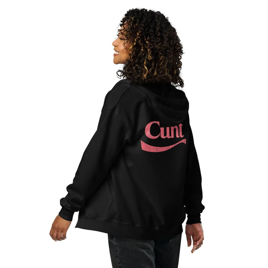Diet C*nt Heavy Zip Hoodie, baddie energy, c*nty, badass, reclamation, Rebel Girl Rampage