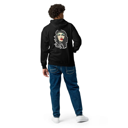 Revolution Slay Zip Hoodie Che Guevara Graffiti stencil art LGBTQ, trans rights, slay, Rebel Girl Rampage