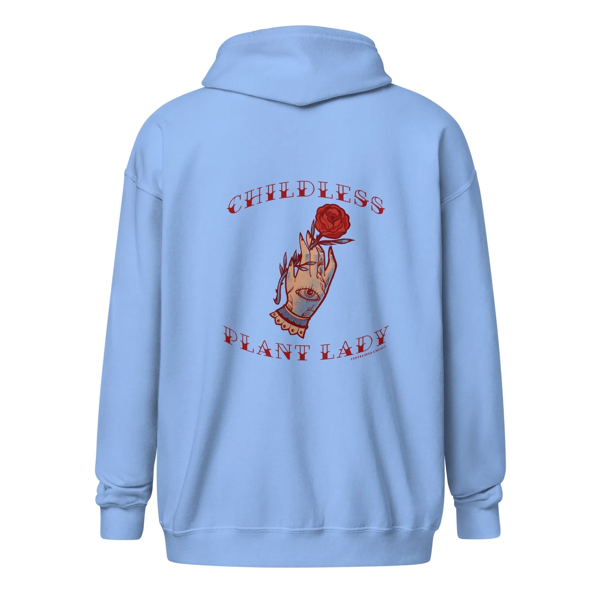 Childless Plant Lady Heavy Zip Hoodie, Rebel Girl Rampage, Hoodies, Shirts & Tops, Designs by Lindsey, Pets