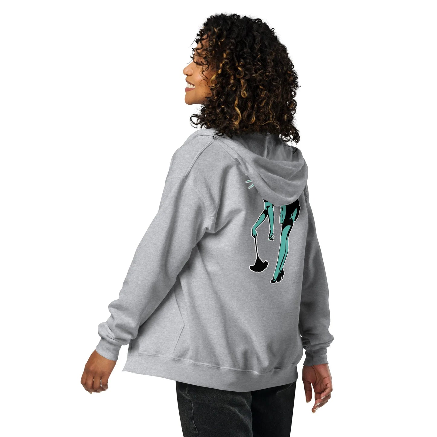 Lady Liberty Unisex Heavy Zip Hoodie