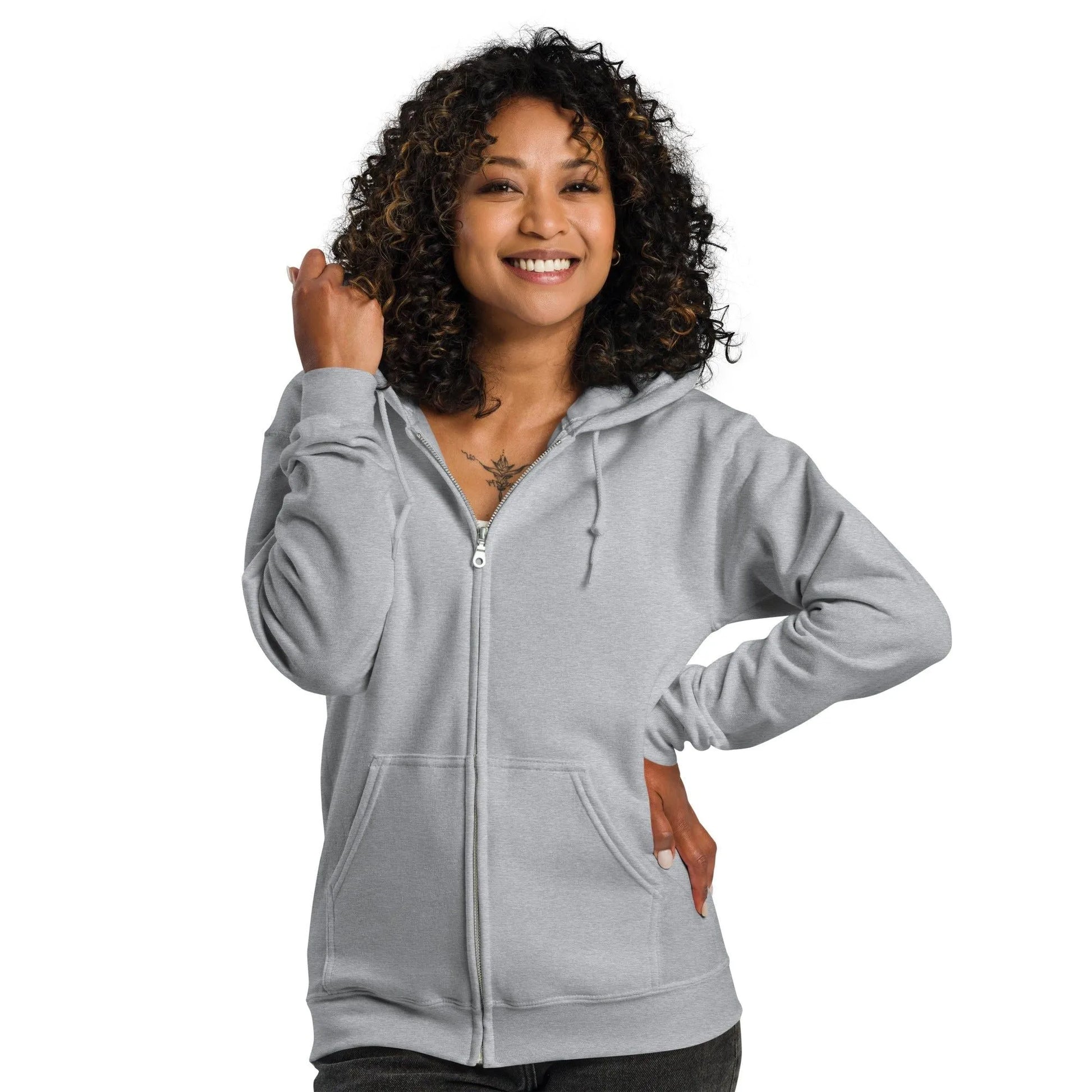 Lady Liberty Unisex Heavy Zip Hoodie