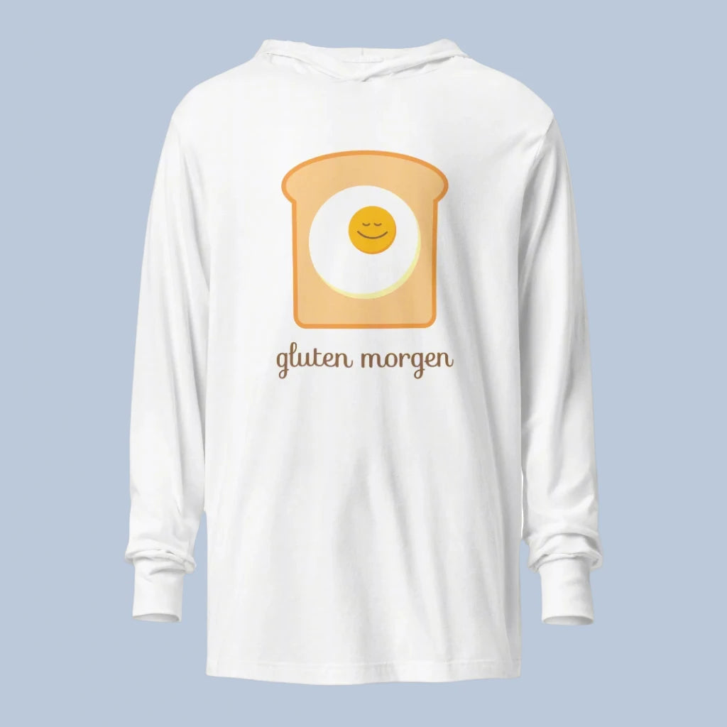 Gluten Morgen Toad In A Hole breakfast Cute Long Sleeve Hooded T-shirt Rebel Girl Rampage