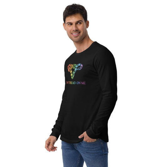 Don’t Tread On Me Rainbow Uterus Long Sleeve Tee