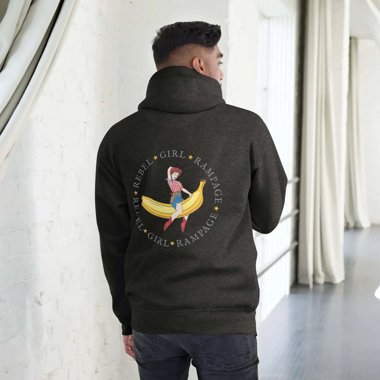 Banana Pinup Cowgirl Unisex Hoodie