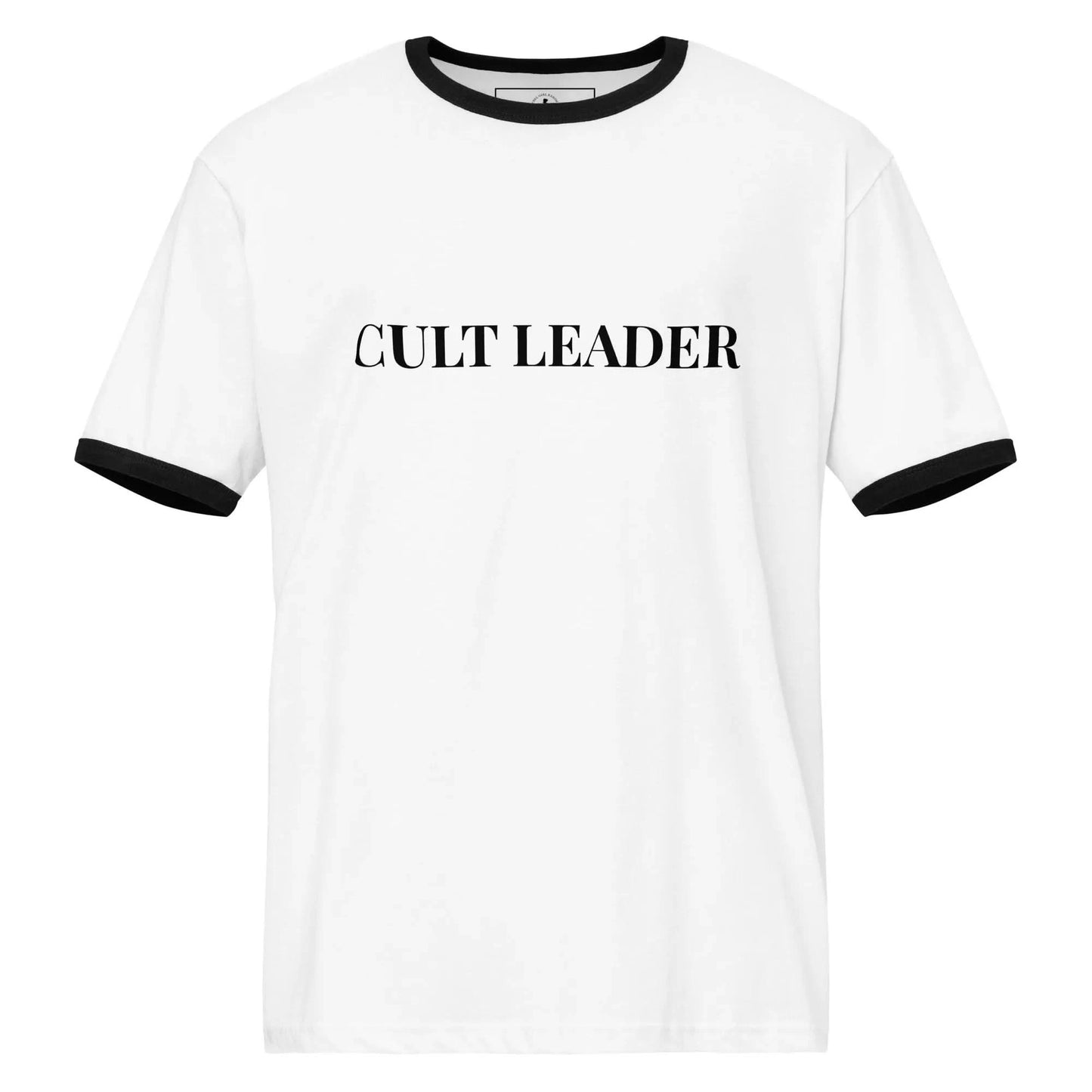 Cult Leader sassy, confident, witchy white and black ringer t shirt, Rebel Girl Rampage