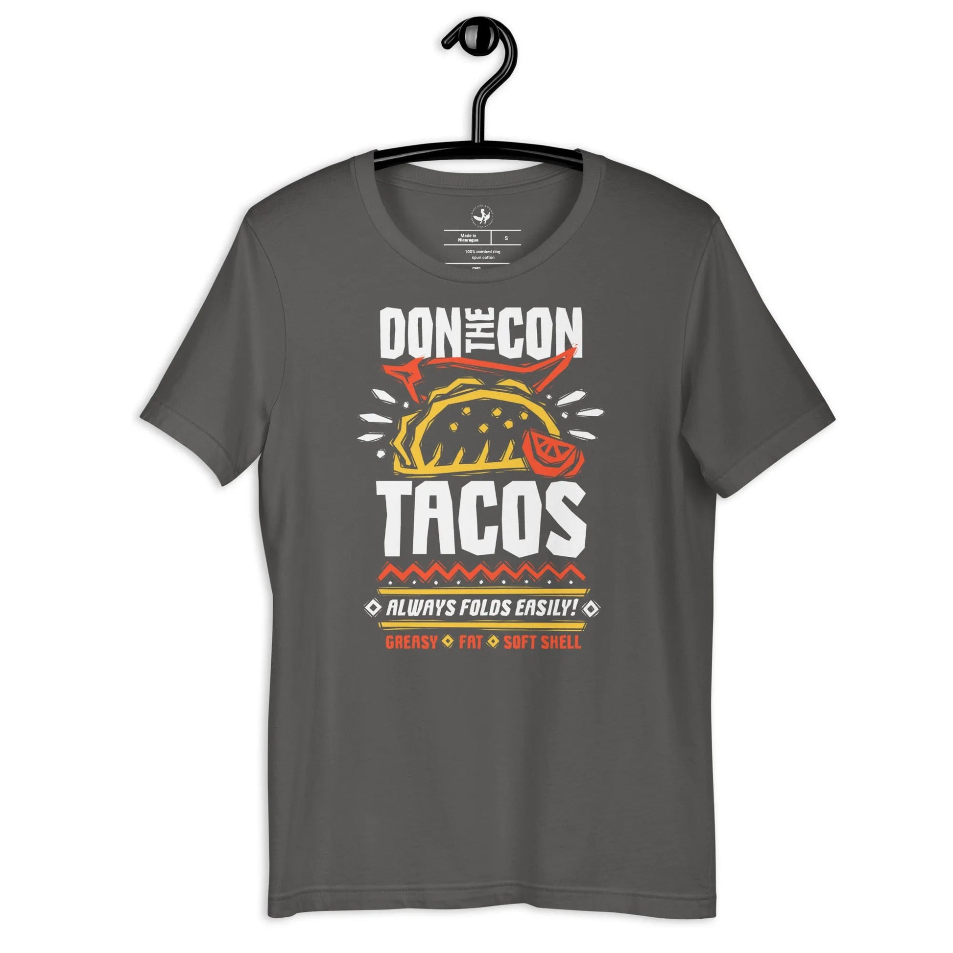 Don The Con Tacos Unisex T-Shirt, protest Donald trump, political humor, Anne Lesniak, Rebel Girl Rampage