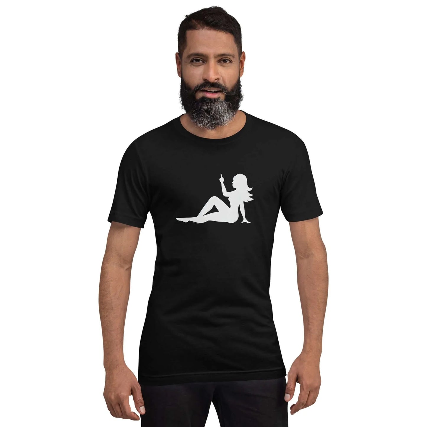 Mudflap Girl Middle Finger Unisex T-Shirt