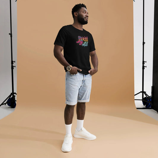 Y’all Means All Rainbow Boots Unisex T-Shirt