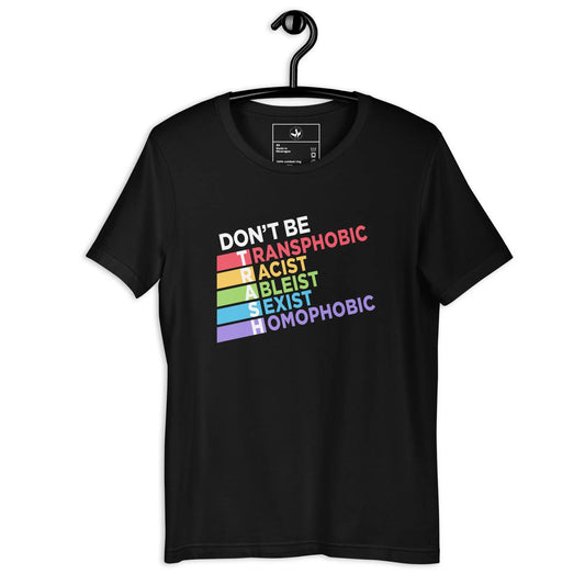 Don’t Be TRASH unisex t-shirt, LGBTQ, Feminist, Anne Lesniak, Rebel Girl Rampage