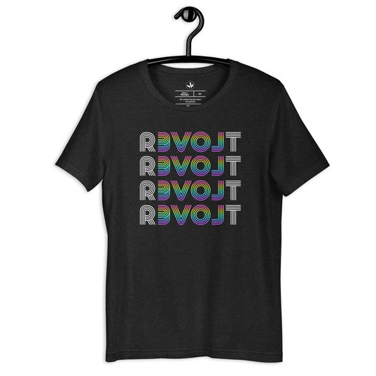 rEVOLt Rainbow Disco Unisex T-Shirt, LGBTQ,  Pride, Anne Lesniak, Rebel Girl Rampage