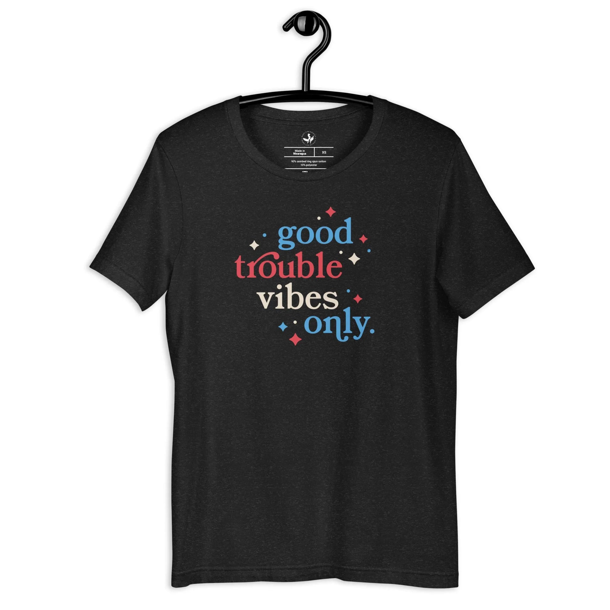 Good Trouble Vibes Only Insex T-Shirt, John Lewis, Anne lesniak, Rebel Girl Rampage
