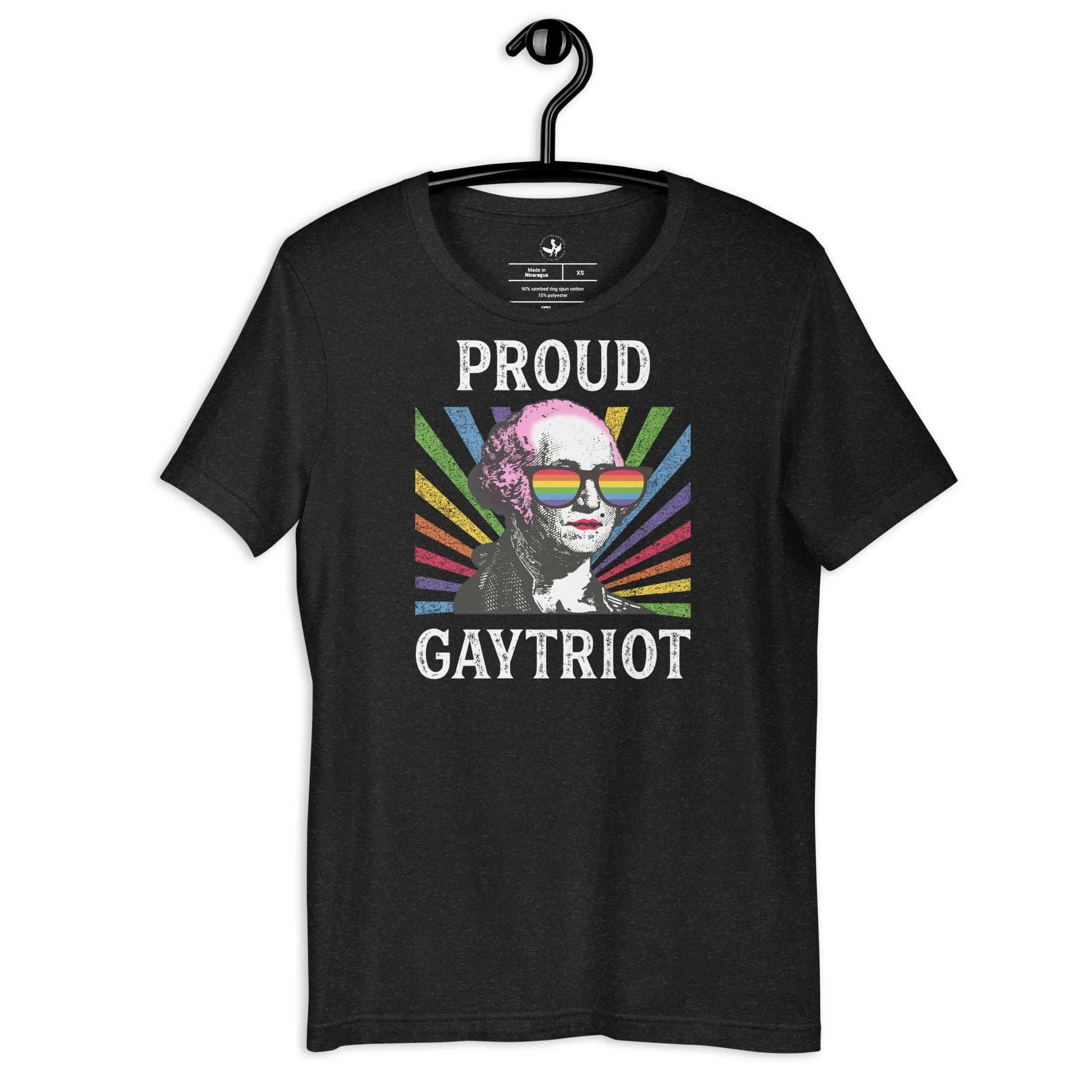 Proud Gaytriot Unisex T-shirt, LGBTQ Pride apparel, George Washington, Drag, Rainbow Fabulous, Humor, Anne Lesniak, Rebel Girl Rampage
