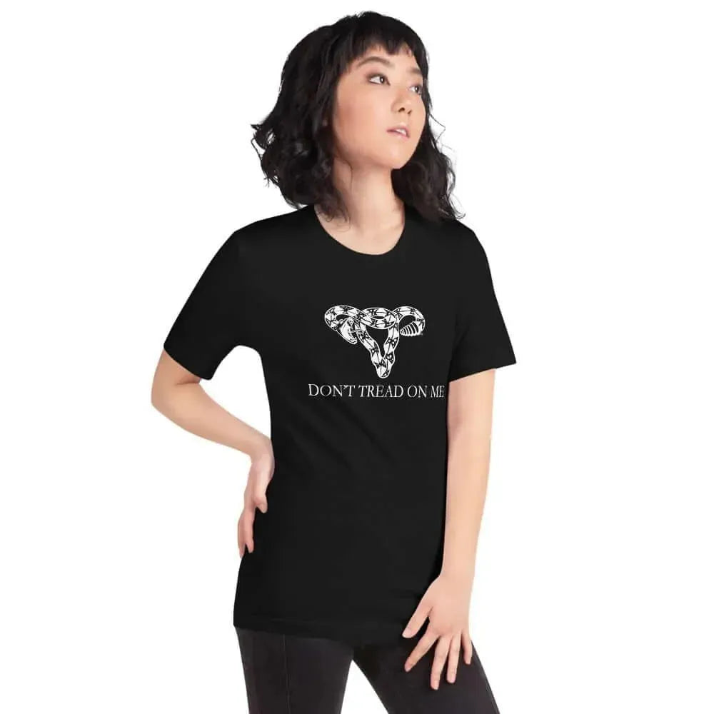 Don’t Tread On Me Uterus Unisex texas feminist T Shirt Rebel Girl Rampage