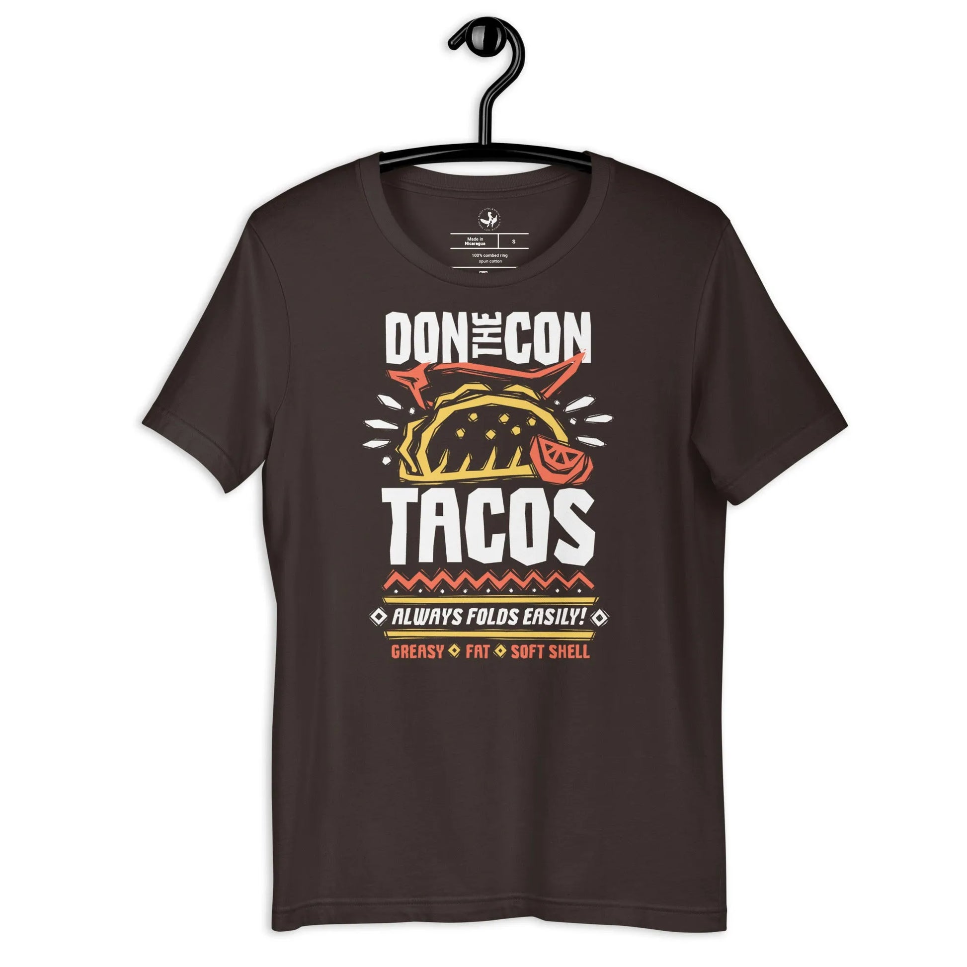 Don The Con Tacos Unisex T-Shirt, protest Donald trump, political humor, Anne Lesniak, Rebel Girl Rampage
