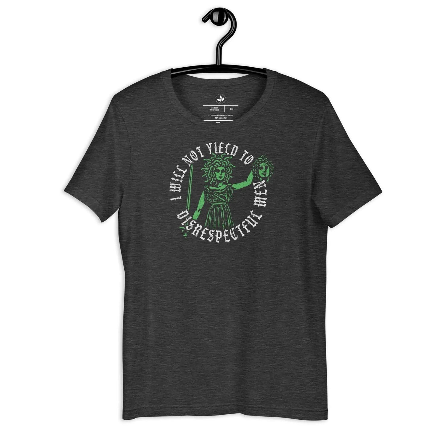 Will Not Yield Unisex T-Shirt, AOC, Medusa, Feminist top, Anne Lesniak, Rebel Girl Rampage