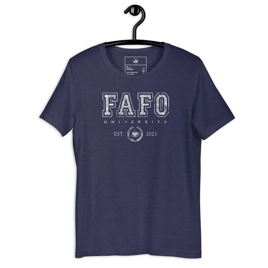 FAFO University Unisex T-Shirt, Varsity College Gear, Back to School, Rebel Girl Rampage