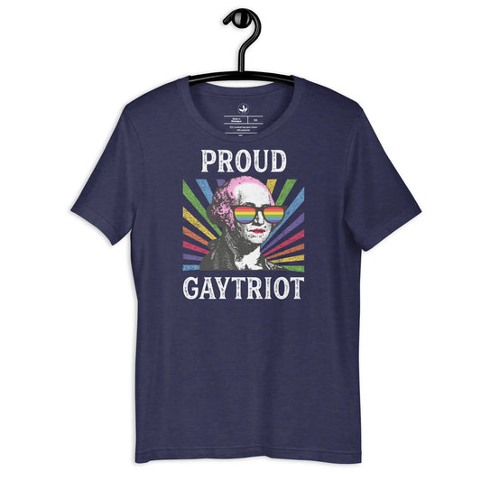 Proud Gaytriot Unisex T-shirt, LGBTQ Pride apparel, George Washington, Drag, Rainbow Fabulous, Humor, Anne Lesniak, Rebel Girl Rampage