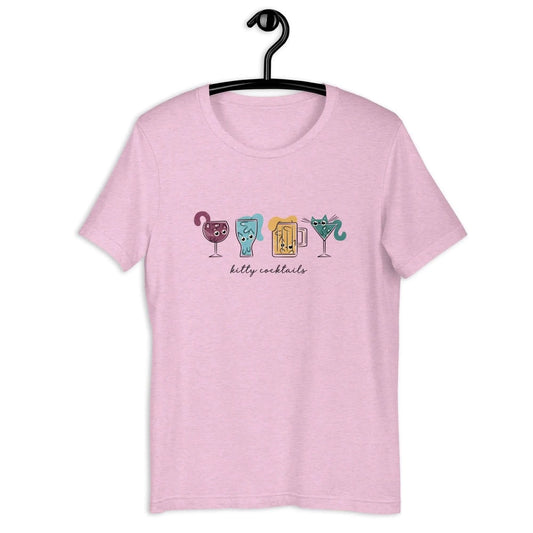 Kitty Cocktails Unisex T-Shirt, cute cats, cocktails, drinks, colorful, funny, Rebel Girl Rampage