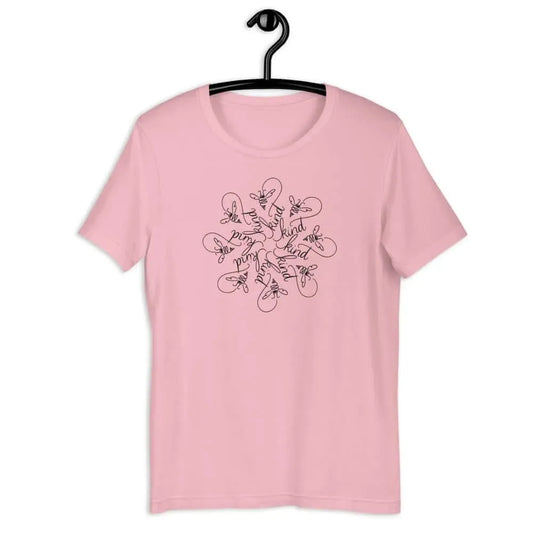 Bee Kind Mandala Unisex T-Shirt, save the bees, spread kindness, graphic art, Rebel Girl Rampage