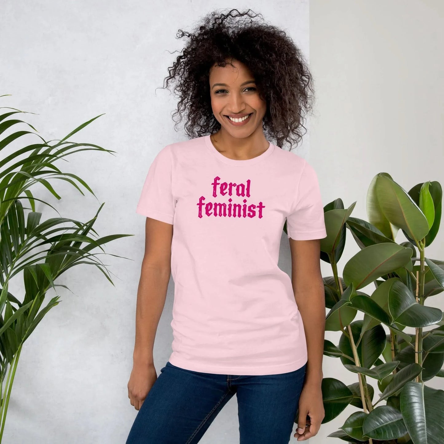 Feral Feminist graphic, wild, wilding, feral, divine feminine, punk, cute, pop culture, feral era, Rebel Girl Rampage