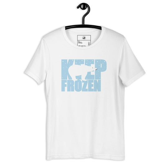Keep Frozen Polar Bear Unisex T-Shirt, Climate Change, Ice Caps, Nicole Bizzarro, Rebel Girl Rampage