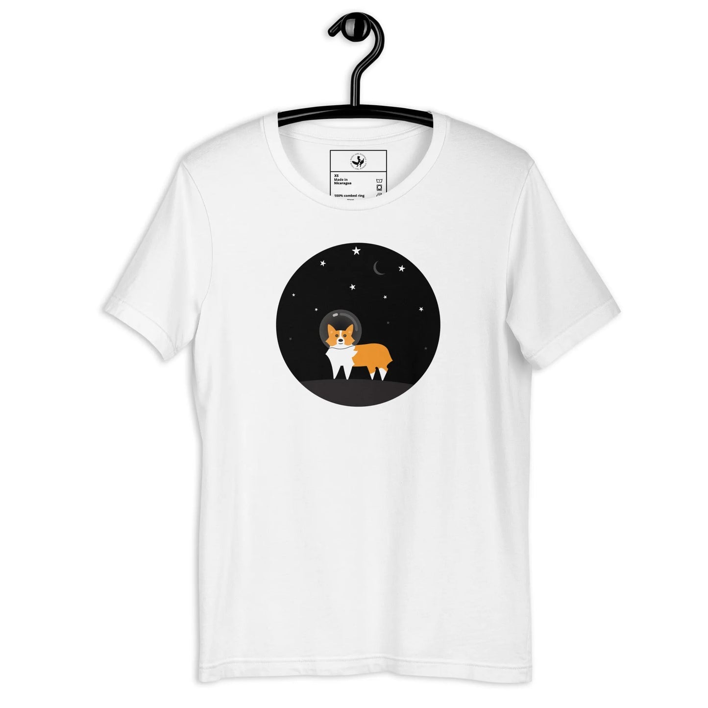 Astro Space Corgi Unisex T-Shirt, Rescue Dogs, Adopt, Rebel Girl Rampage