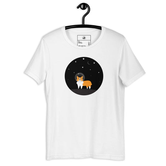 Astro Space Corgi Unisex T-Shirt, Rescue Dogs, Adopt, Rebel Girl Rampage