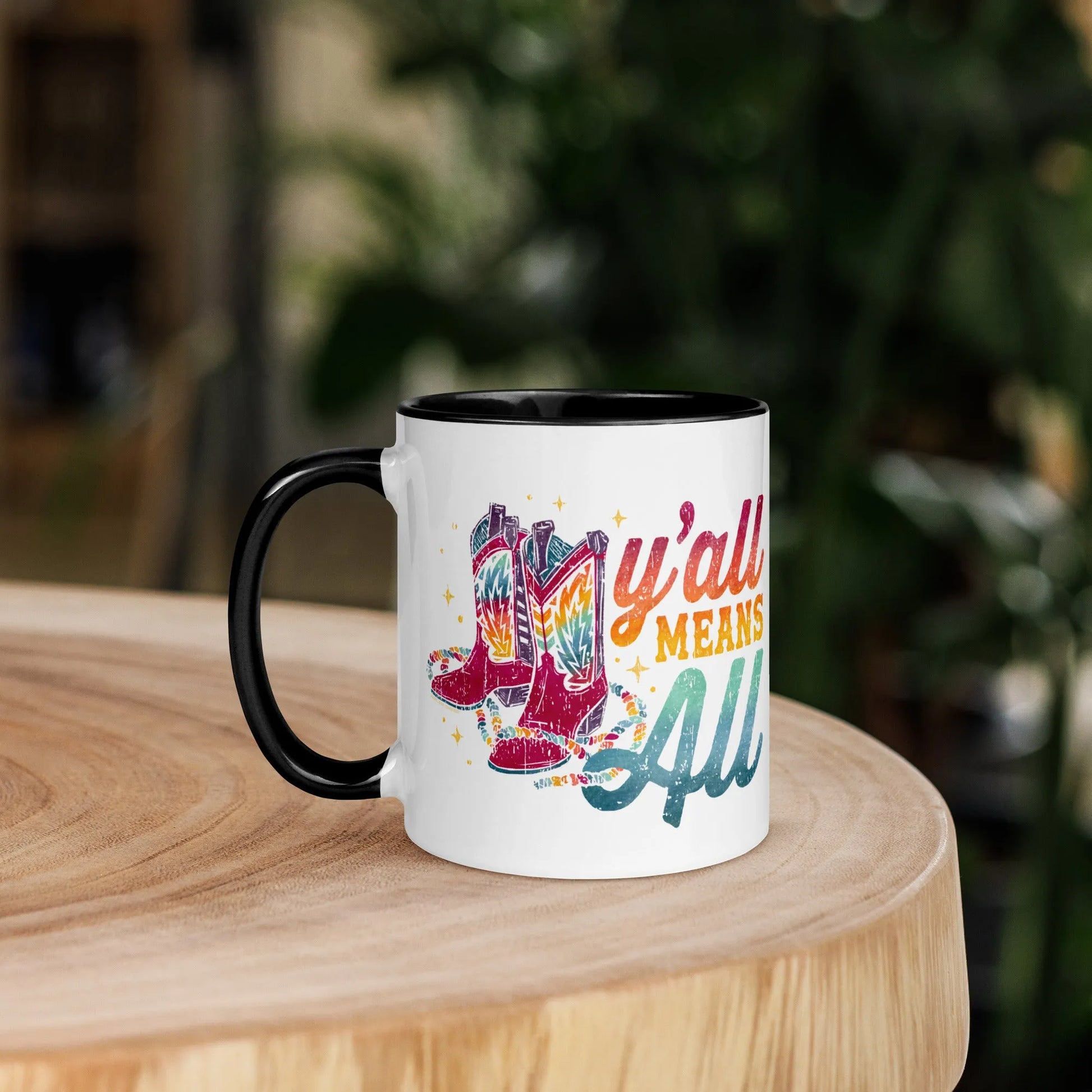 Y’all Means All Ceramic Mug, Mugs, Rebel Girl Rampage