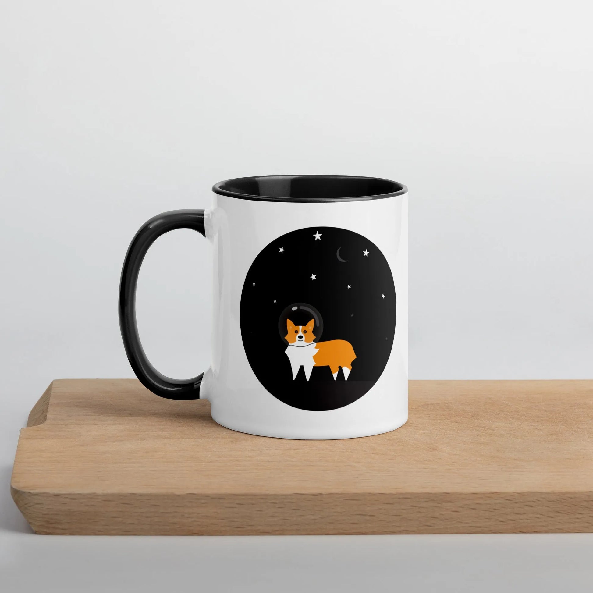 Astro Space Corgi Ceramic Mug, Rebel Girl Rampage, Home, Pets, Nicole Bizzarro