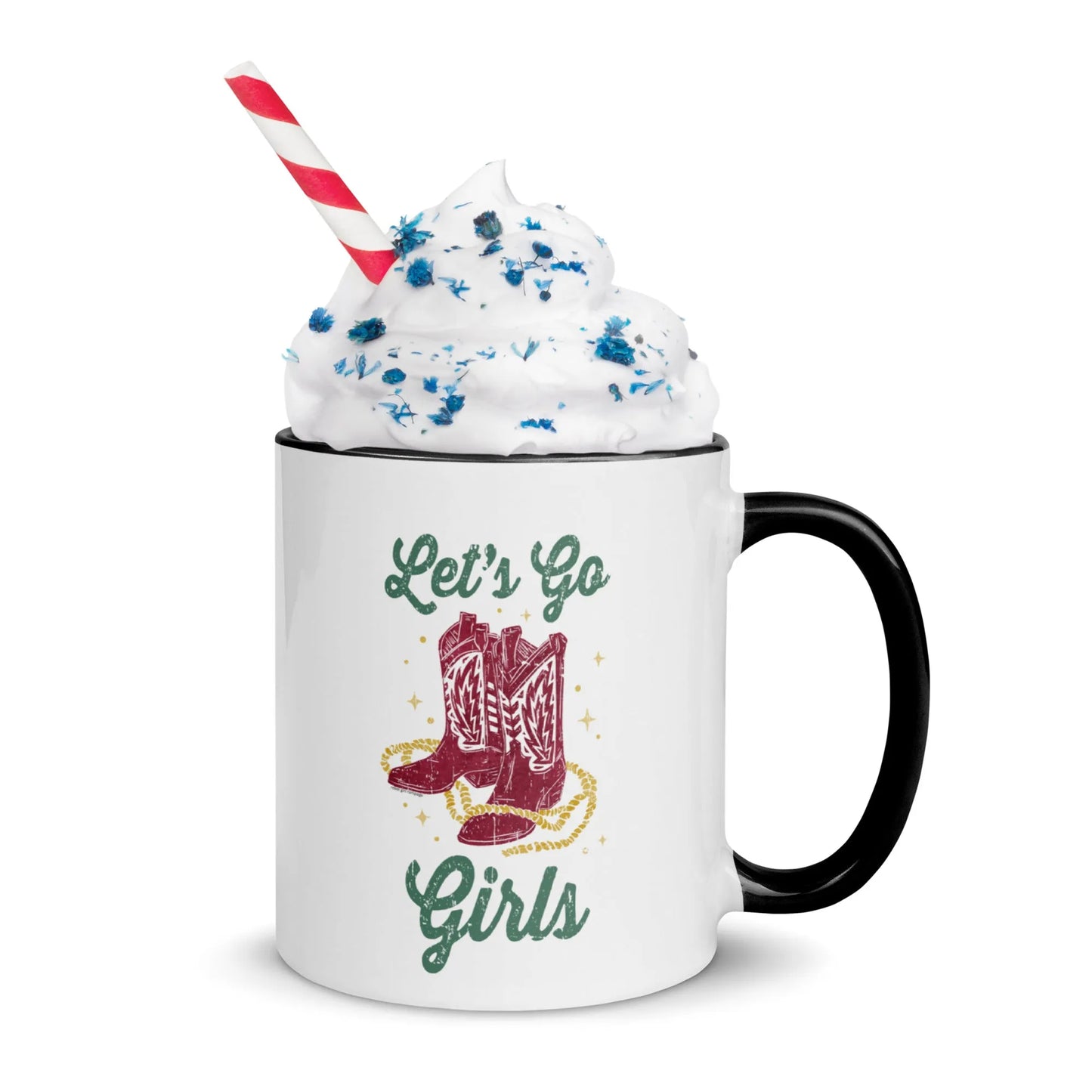 Let’s Go Girls women empowerment Nashville feminist texas cowgirl Ceramic Coffee Mug Rebel Girl Rampage