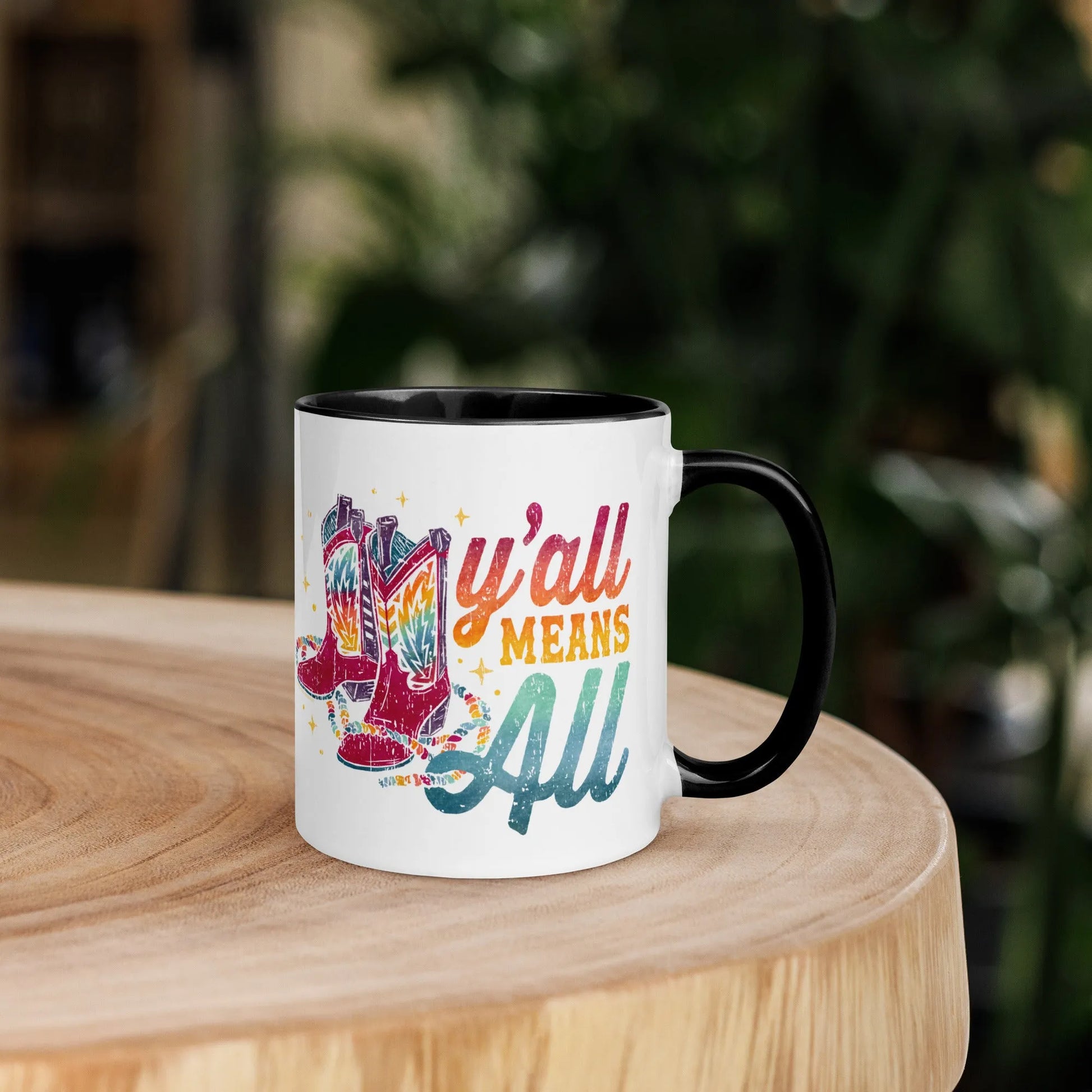 Y’all Means All Ceramic Mug, Mugs, Rebel Girl Rampage