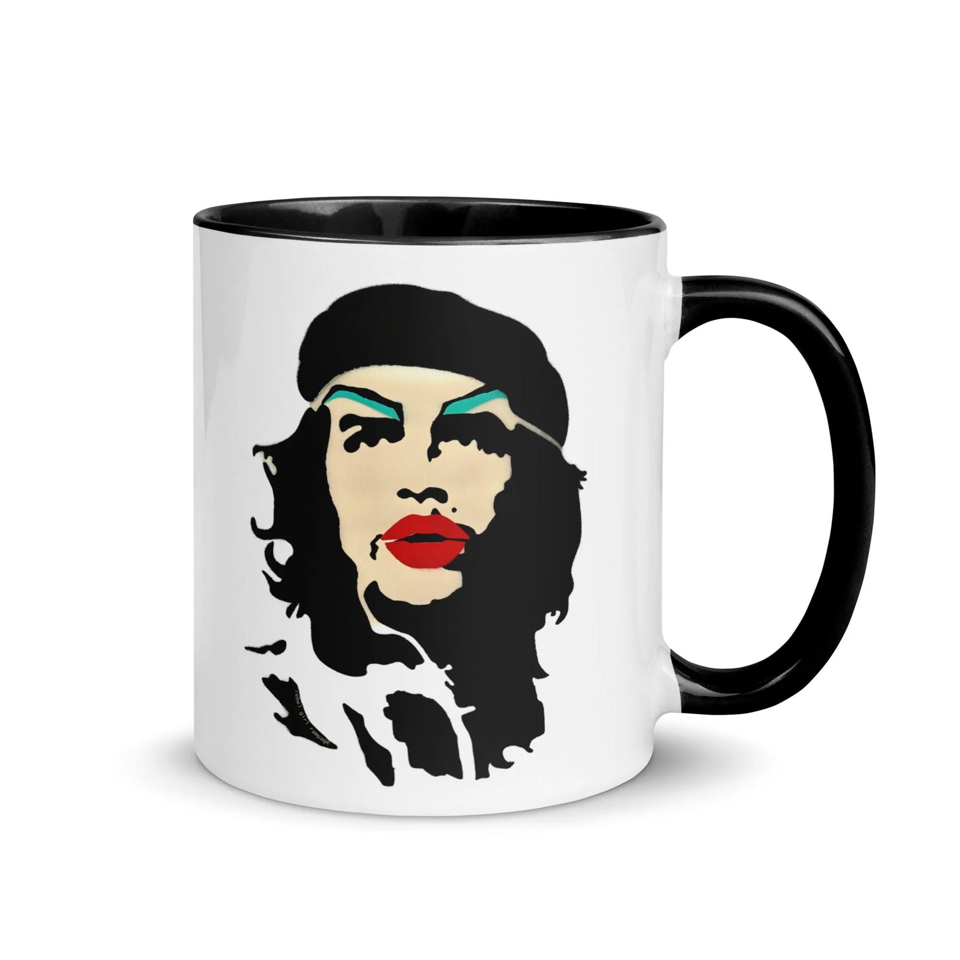 Revolution Slay Ceramic Coffee Mug, Rebel Girl Rampage