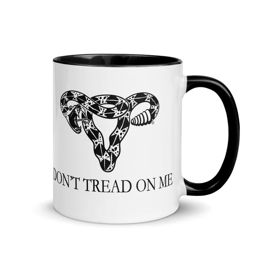 Don’t Tread On Me Uterus Pro Choice Snake Ovaries Women’s Rights Ceramic Coffee Mug Rebel Girl Rampage