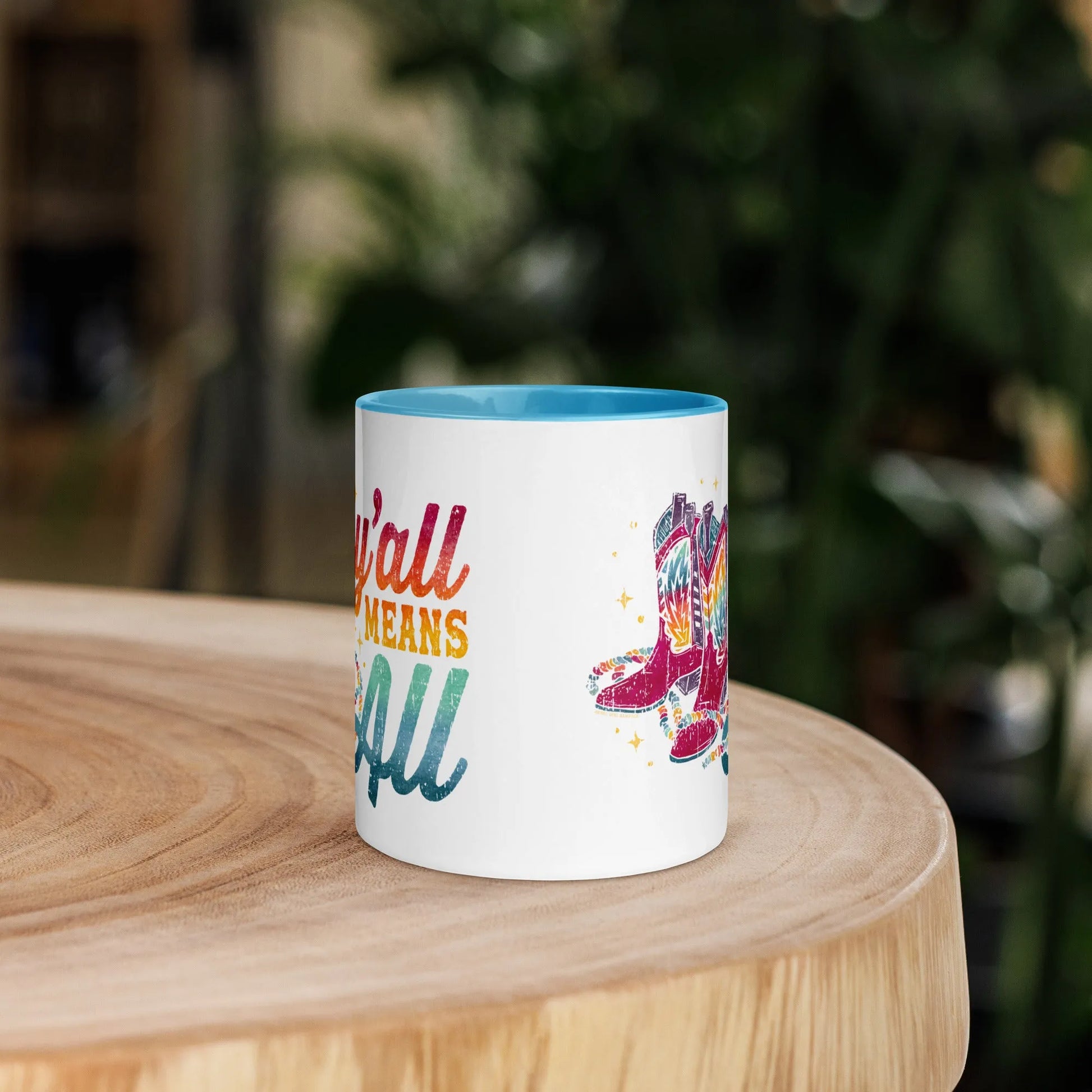 Y’all Means All Ceramic Mug, Mugs, Rebel Girl Rampage