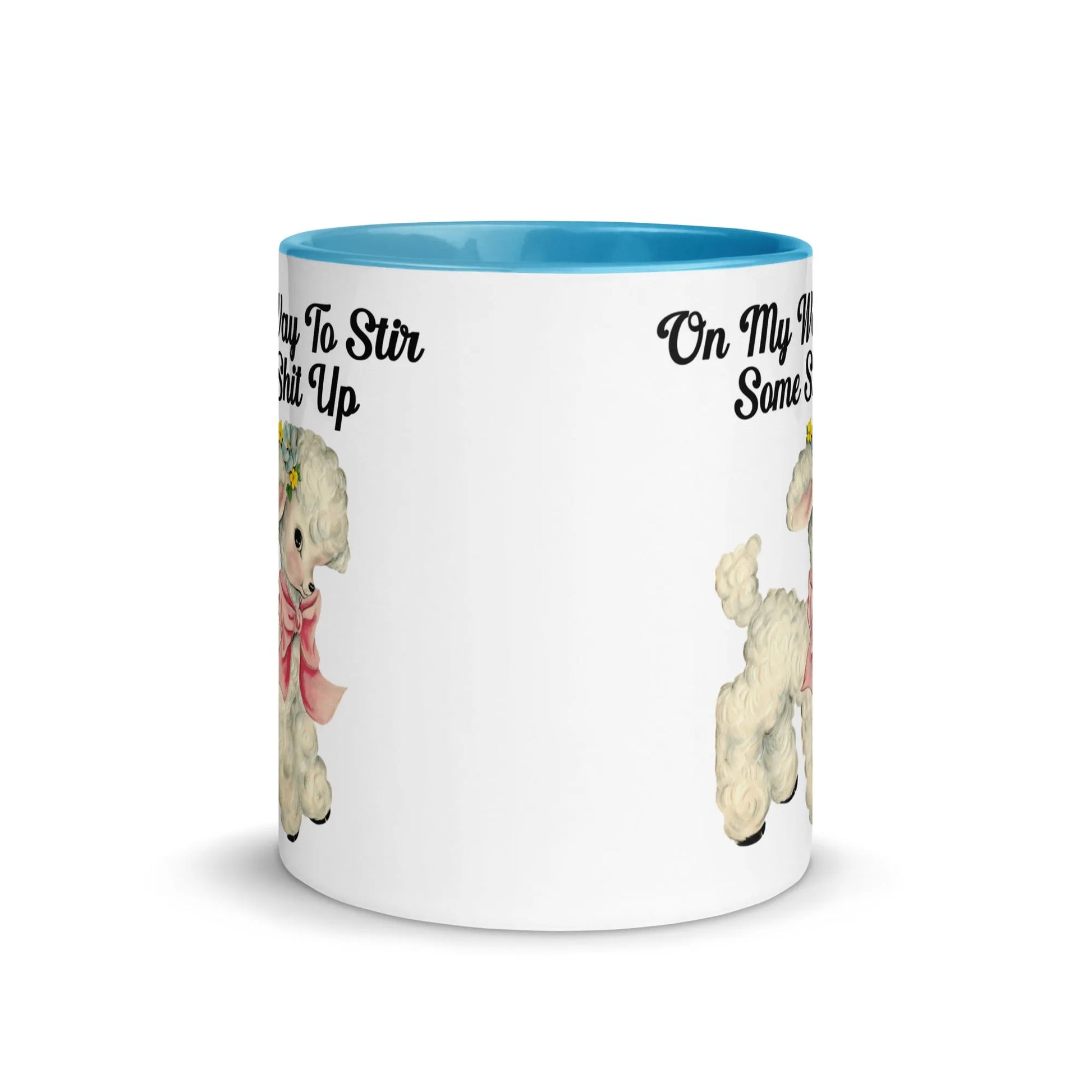 Stir It Up Ceramic Coffee Mug, Cute lamb, Sassy, cottage core, cute core , Start some shit, Rebel Girl Rampage
