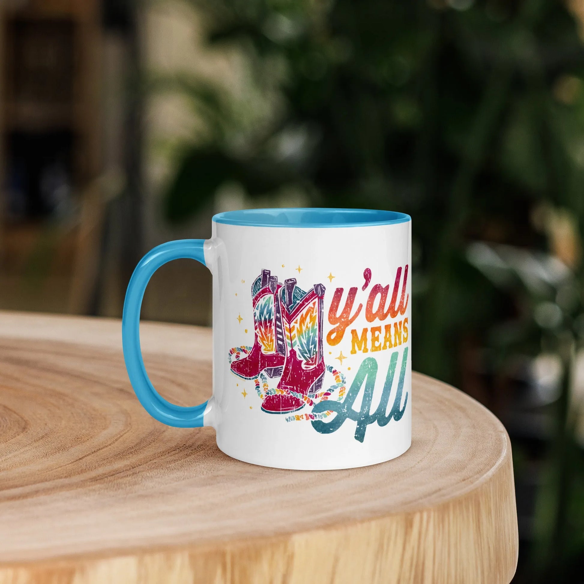 Y’all Means All Ceramic Mug, Mugs, Rebel Girl Rampage