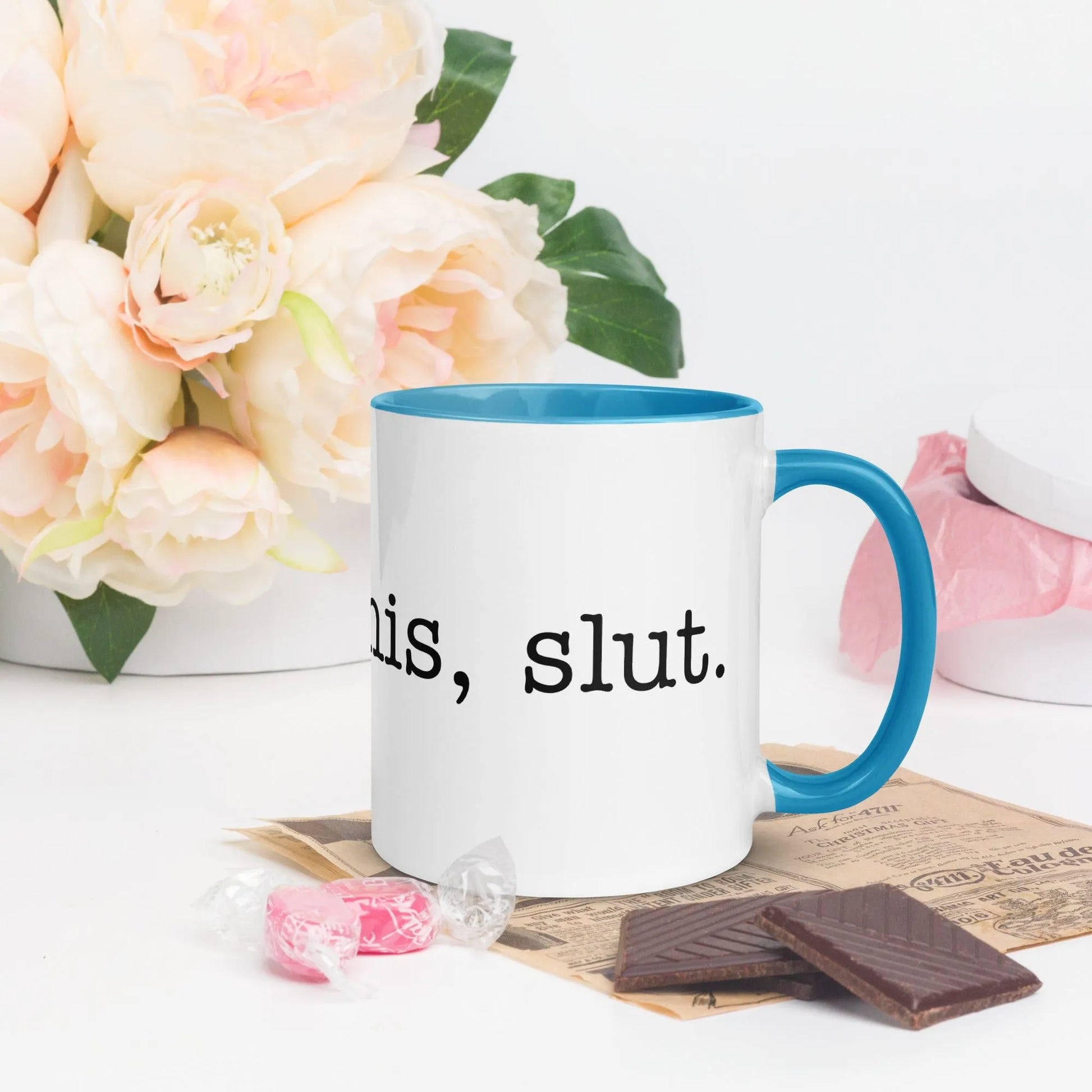 You got this, slut 11 oz inspirational ceramic coffee mug with color inside.
