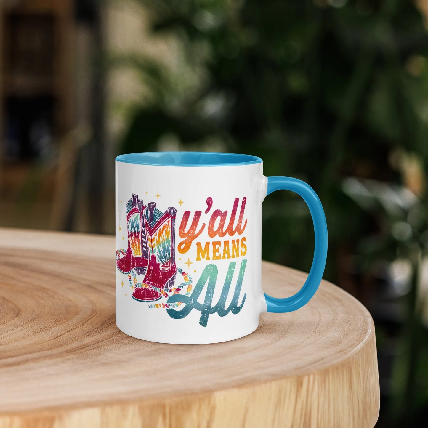 Y’all Means All Ceramic Mug, Mugs, Rebel Girl Rampage