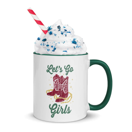 Let’s Go Girls cowgirl boots texas western motivational Ceramic Coffee Mug Rebel Girl Rampage