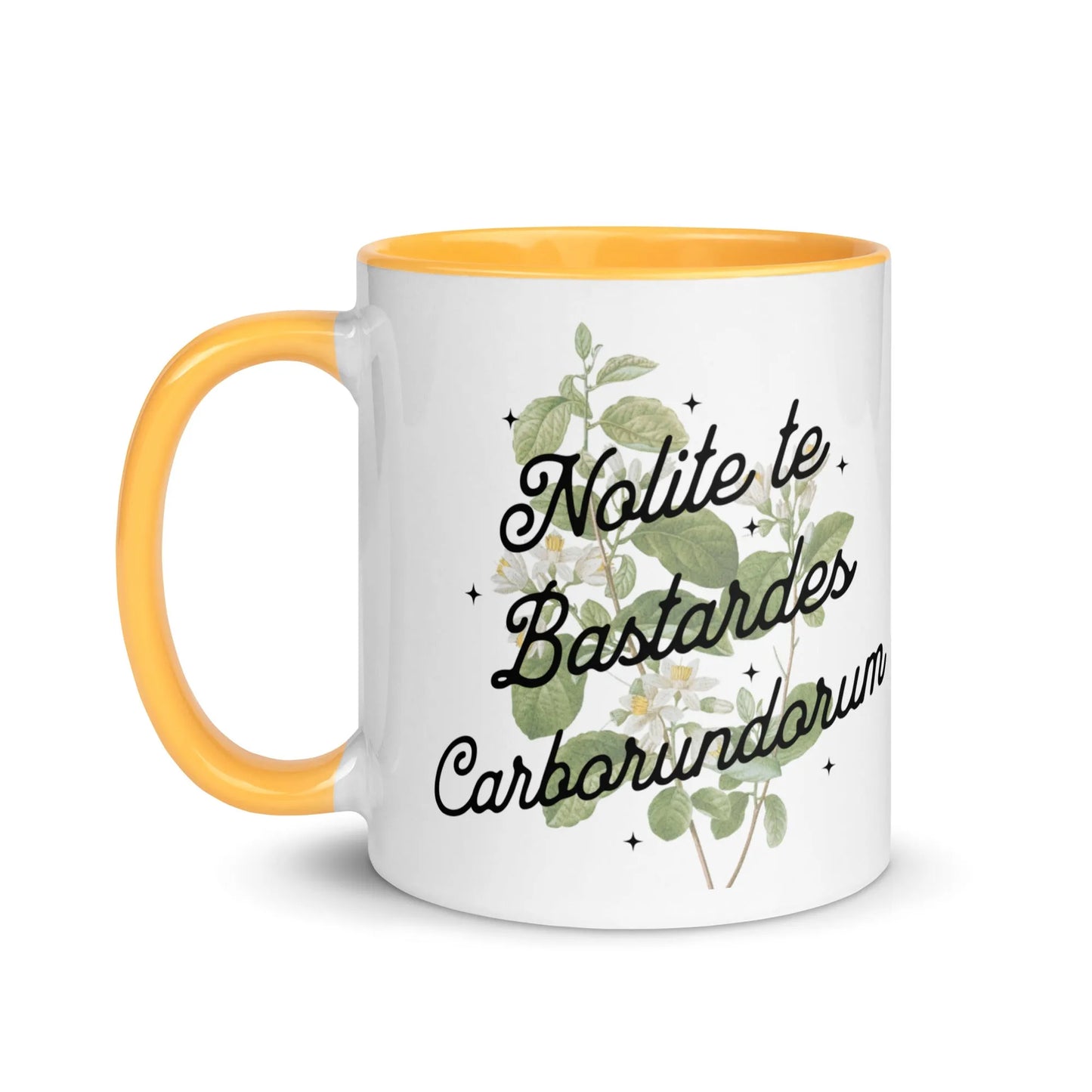 Nolite te Bastardes Carborundorum Ceramic Coffee Mug with color inside, Don’t Let the bastards going you down, Rebel Girl Rampage