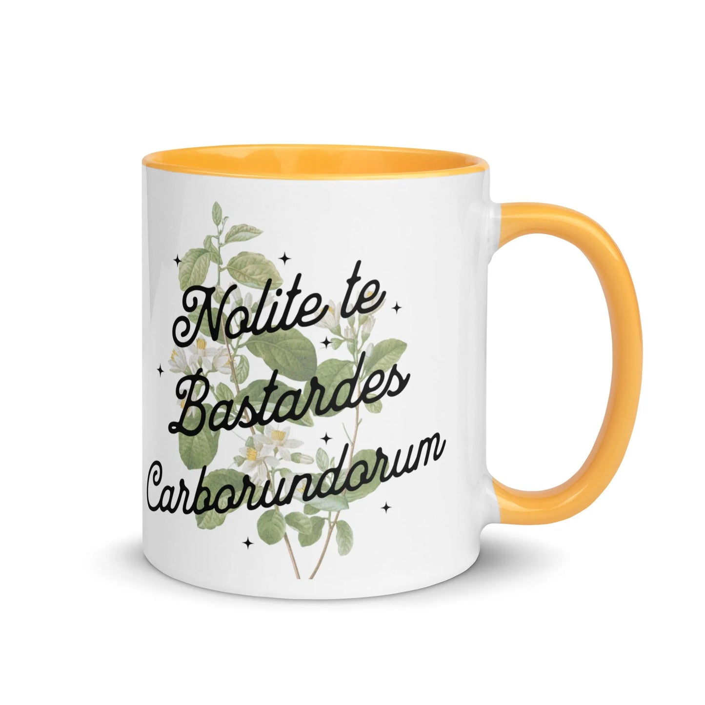 Nolite te Bastardes Carborundorum Ceramic Coffee Mug with color inside, Don’t Let the bastards going you down, Rebel Girl Rampage